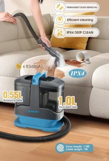 مكنسة إزالة البقع من السجاد والمفروشات جاماكي JMK1606 | Jamaky JMK1606 Spot Cleaner Vacuum